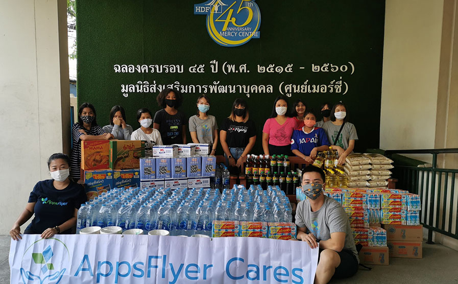 AppsFlyer COVID-19 response Bangkok at the Mercy center