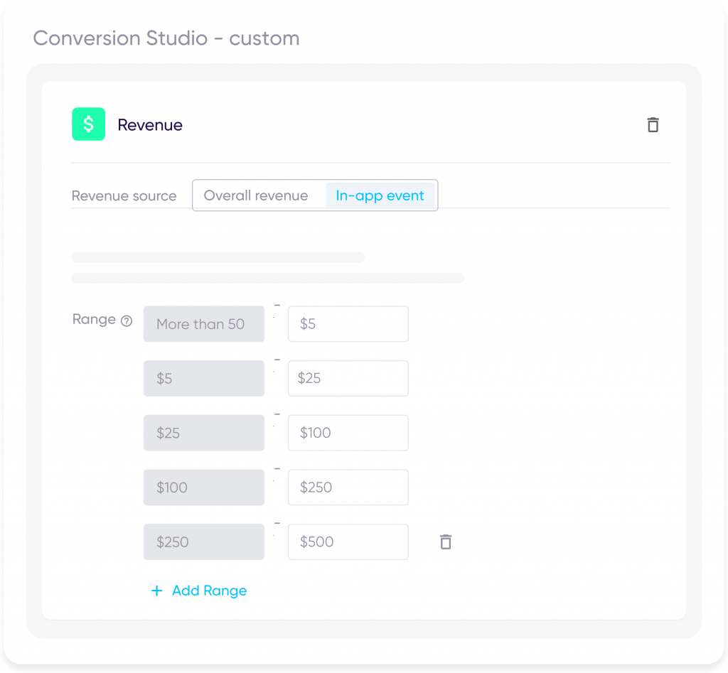 conversion Studio: Shopping app example