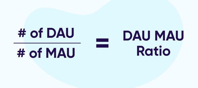 DAU/MAU 비율 공식