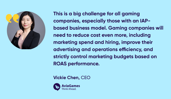 quote from Vickie Chen, CEO, Aviagames Inc