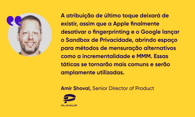 citação de Amir Shoval, Senior Director of Product da Plarium