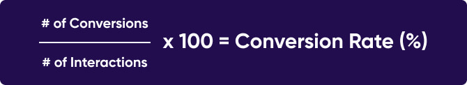 Fórmula da taxa de conversão