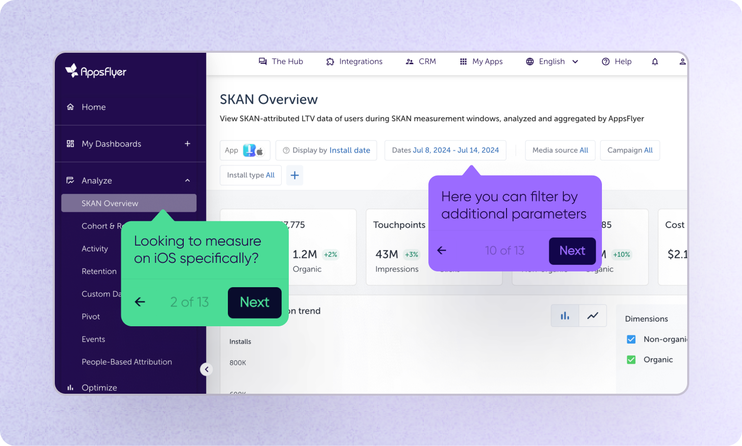 Interactive demo SKAN