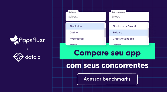 compare seu app: benchmarks da appsflyer