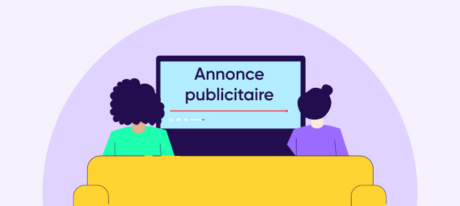 l'audience en contact avec une annonce publicitaire