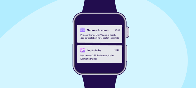 Push-Benachrichtigungen für Wearables